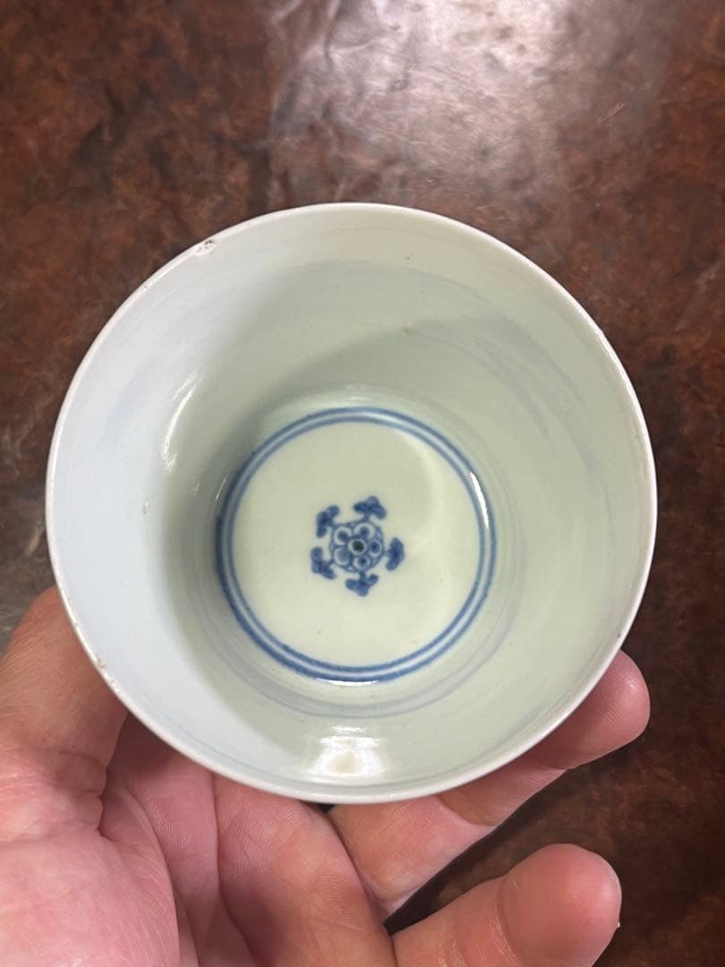 蕎麦猪口　古伊万里　そば猪口　上手　柿右衛門　藍柿右衛門　藍九谷　富貴長春