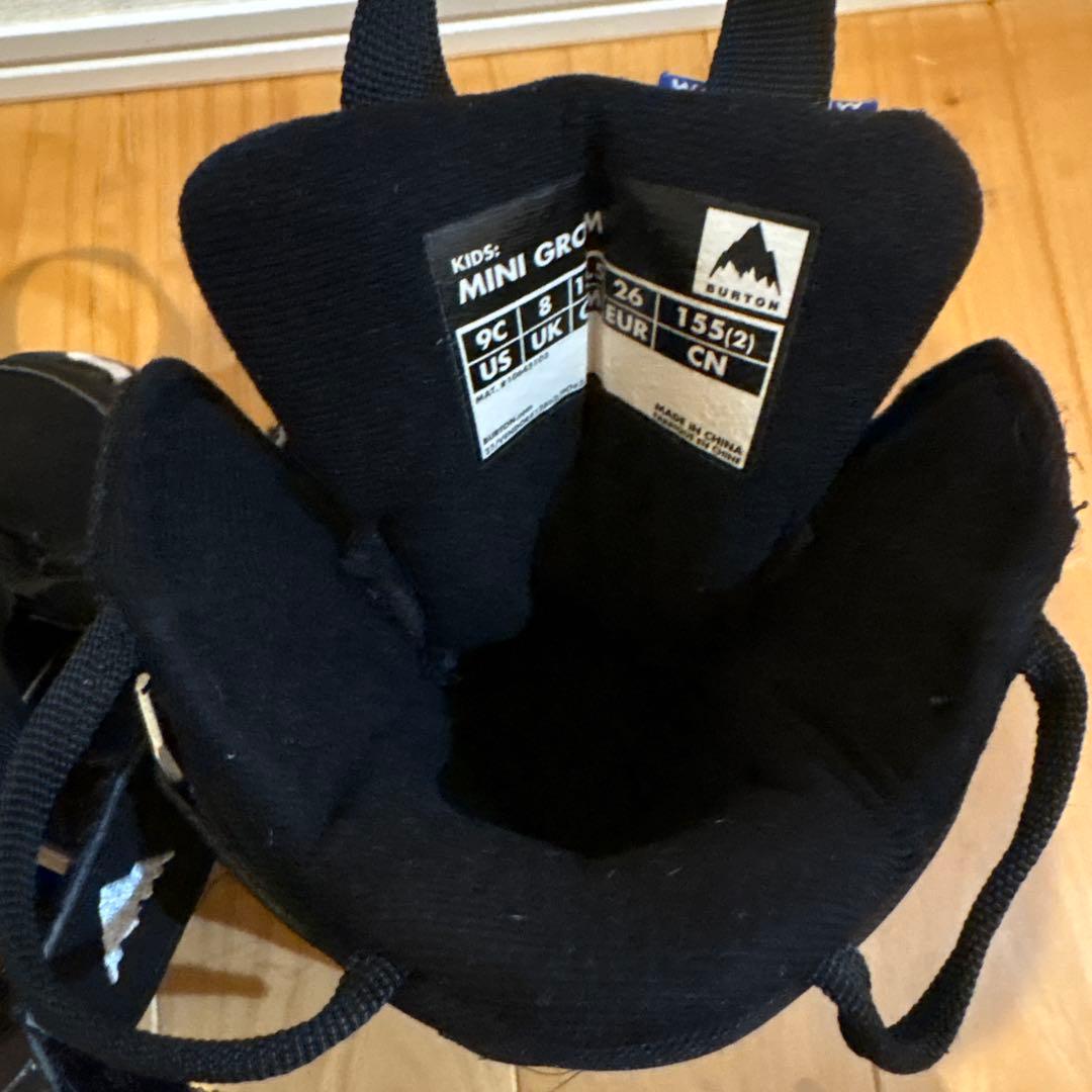 バートンキッズスノーボードブーツminigrom9C15.5cmブラック