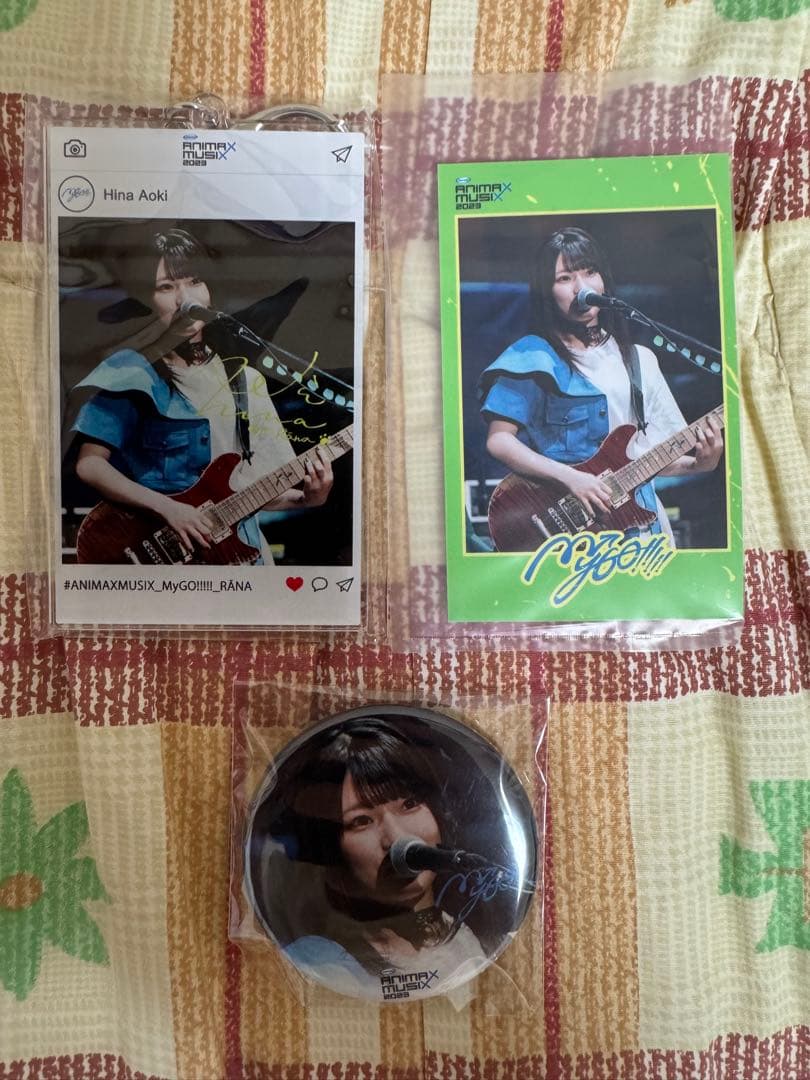 MyGO!!!!ラッフルくじ　アクキー、缶バッチ、ミニフォトカード　青木陽菜