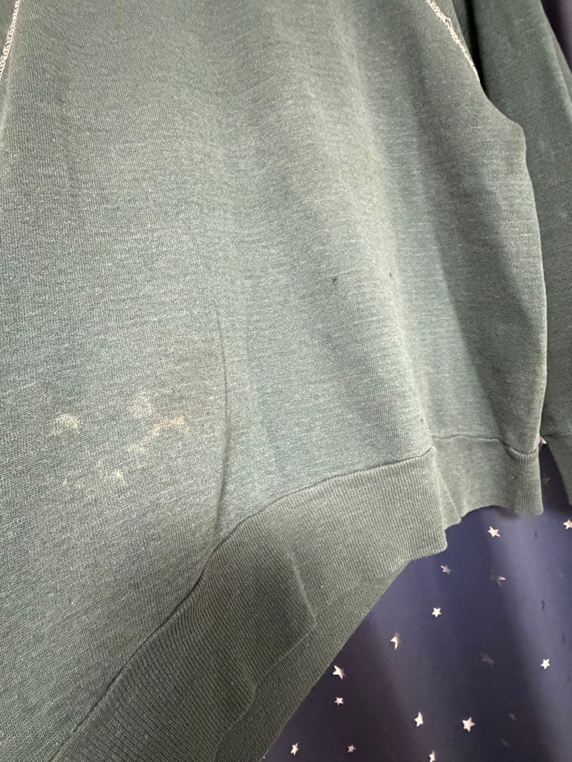 L*e様 60s vintage sweat 2tone ラグラン　緑　グリーン