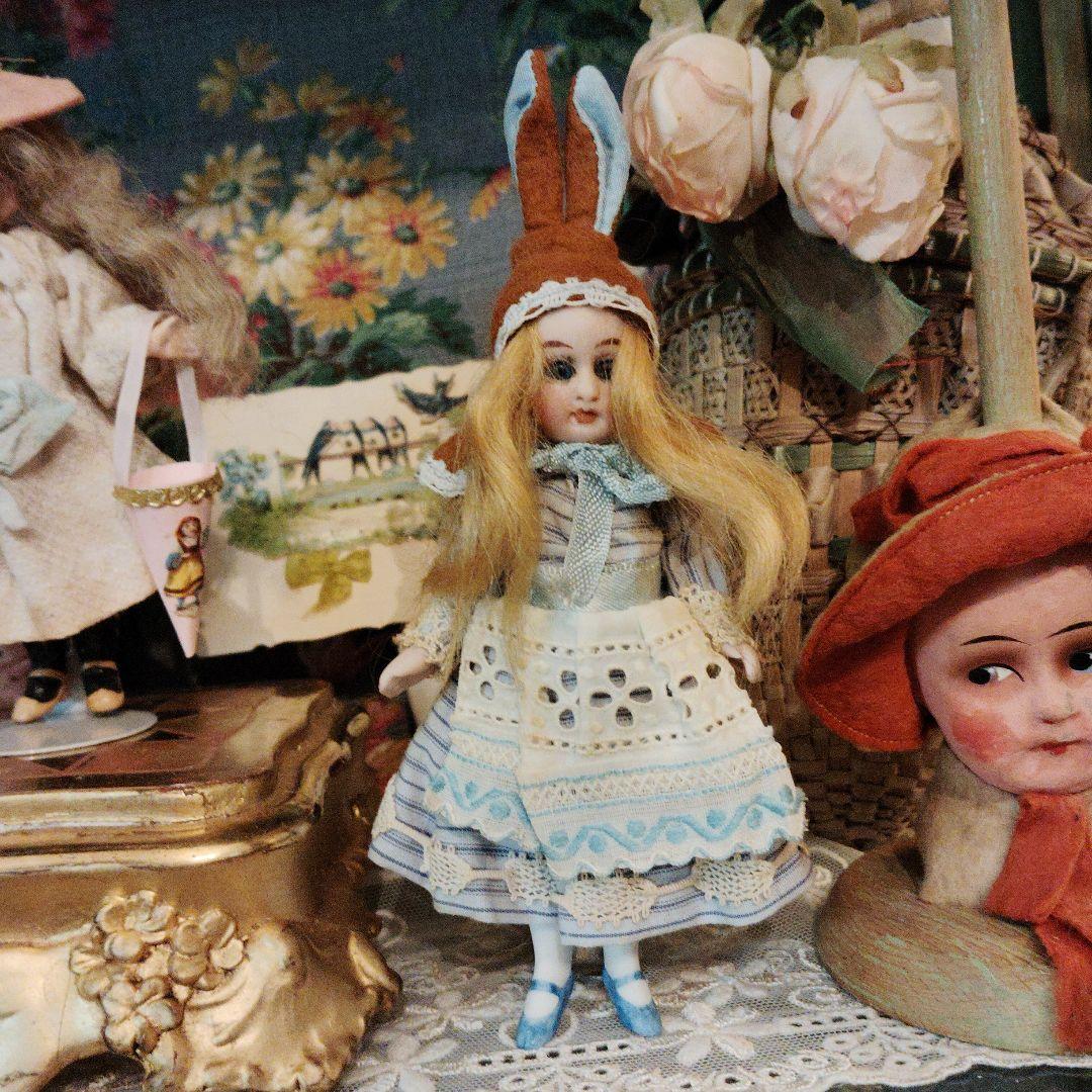アンティーク♡うさ耳うさぎビスクドール♡ミニョネット