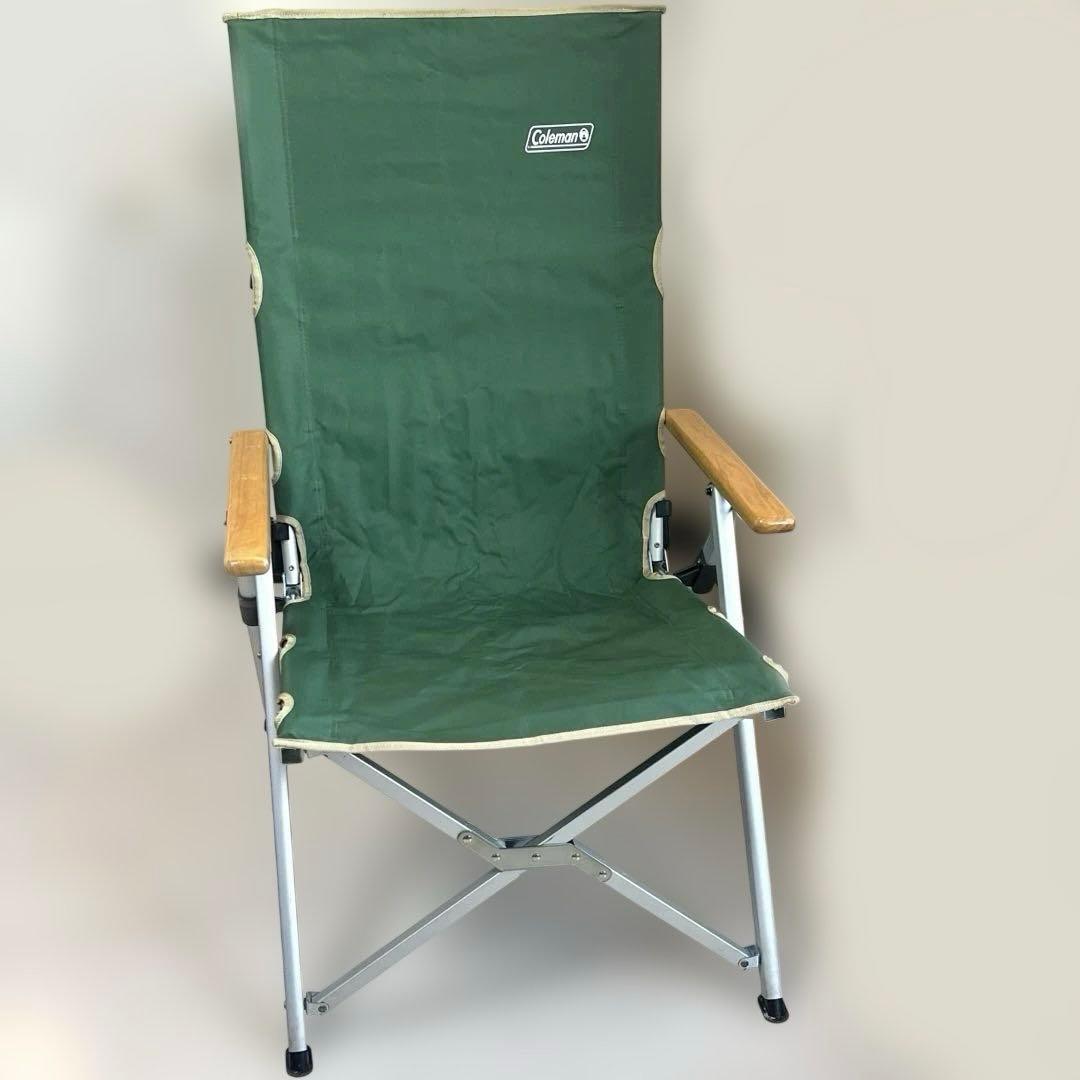 【Coleman】レイチェア リクライニング　グリーン 折りたたみ アウトドア