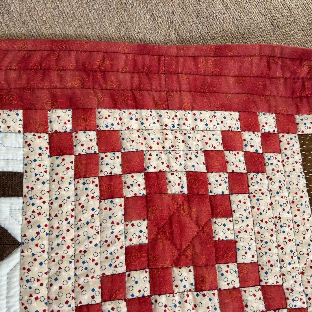 ハンドメイド パッチワーク ハウスタペストリー