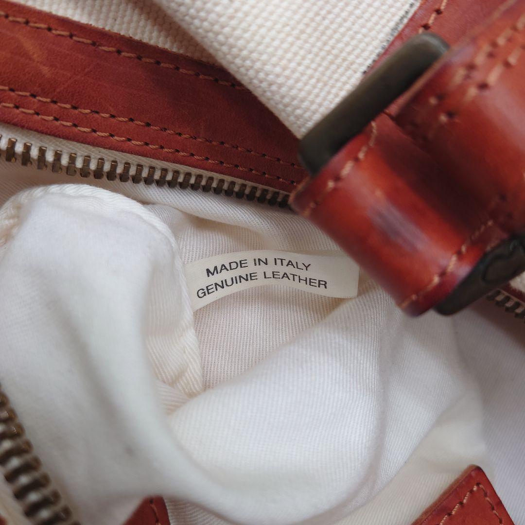 CAMPOMAGGI　カンポマッジ　キャンバス　レザーショルダー　バッグ　大容量