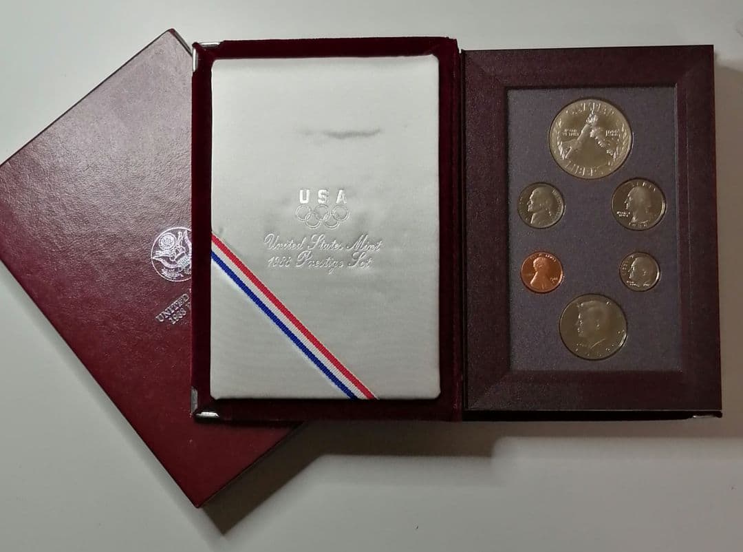 1988年アメリカプルーフ貨幣セット。