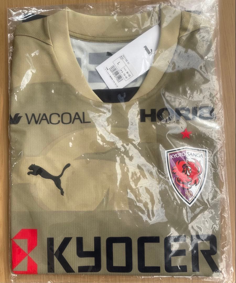 京都サンガ2025シーズン リミテッドユニフォーム ゴールドLサイズ