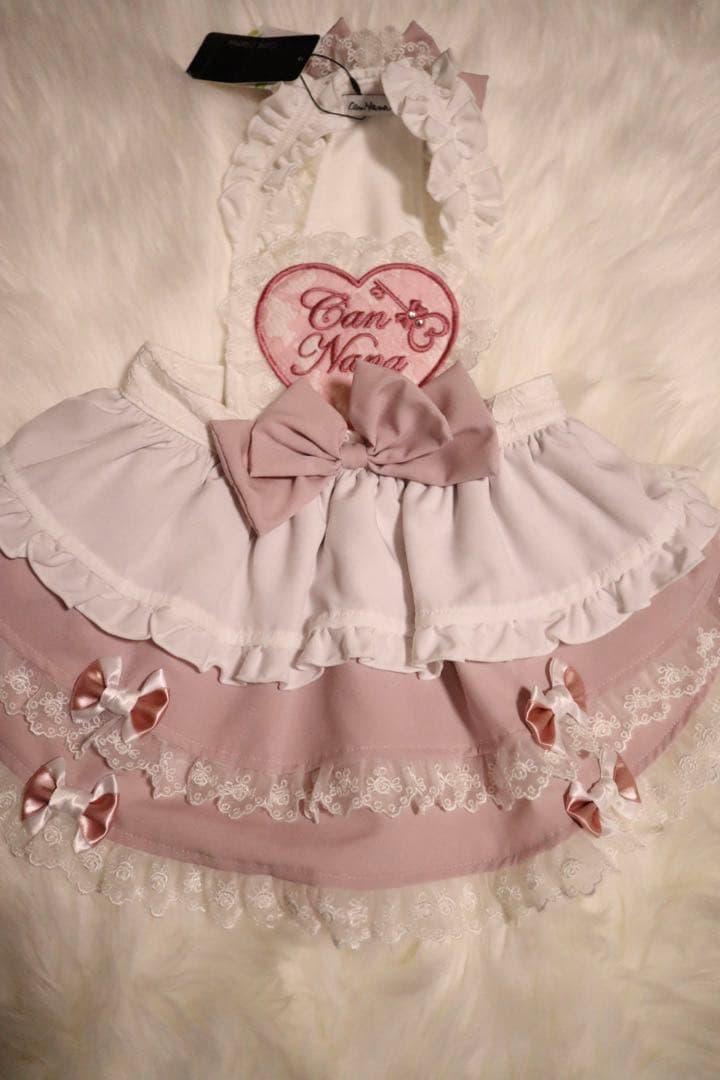 きゃんナナ　ピンクエプロンアリスワンピース　L