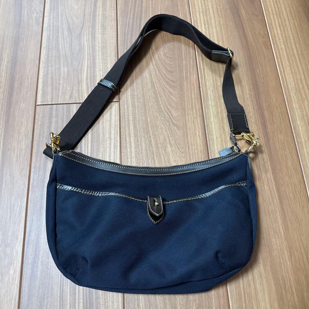 STEFANOMANO ネイビー ショルダーバッグ