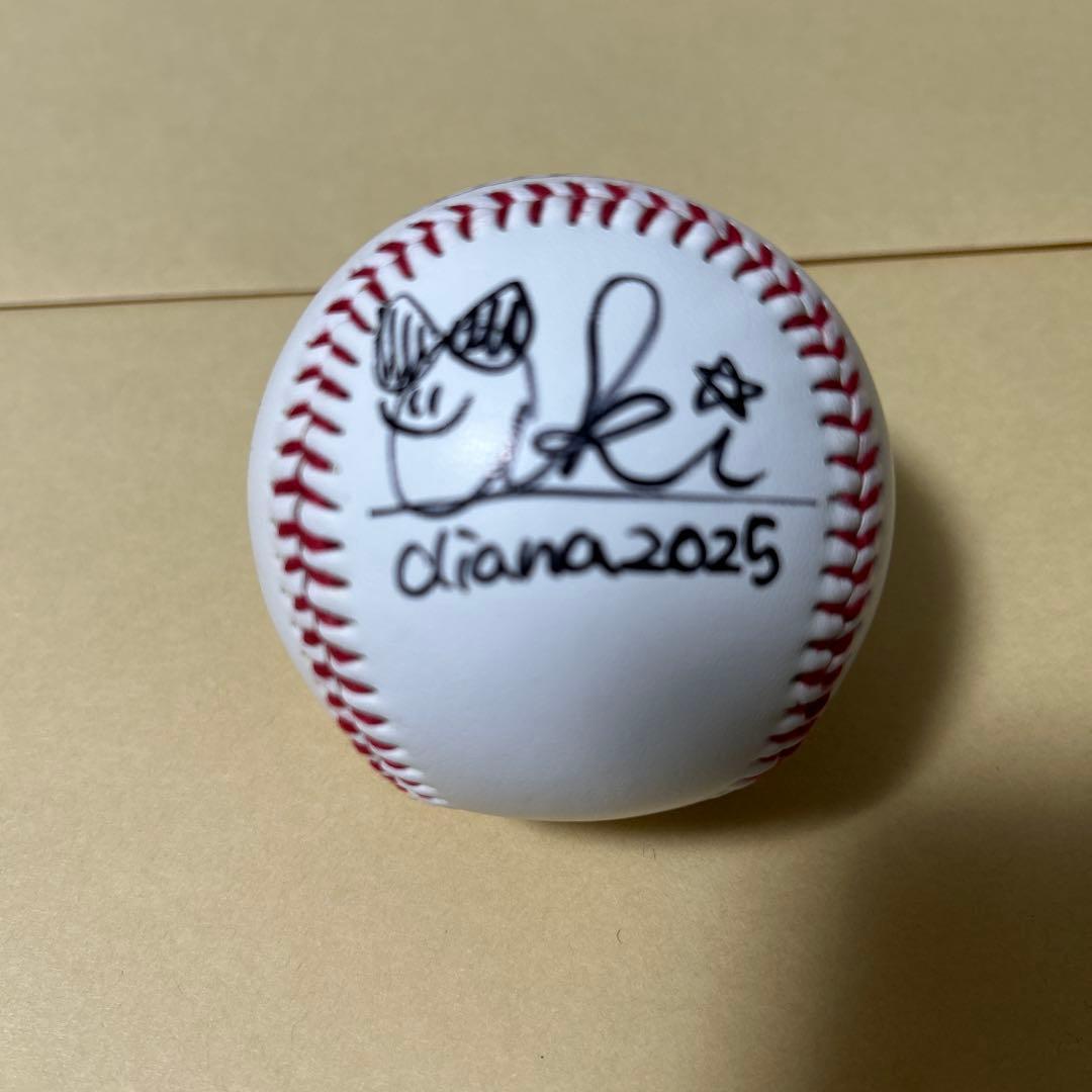 横浜DeNAベイスターズ diana 直筆サインボール　2025 aki ②