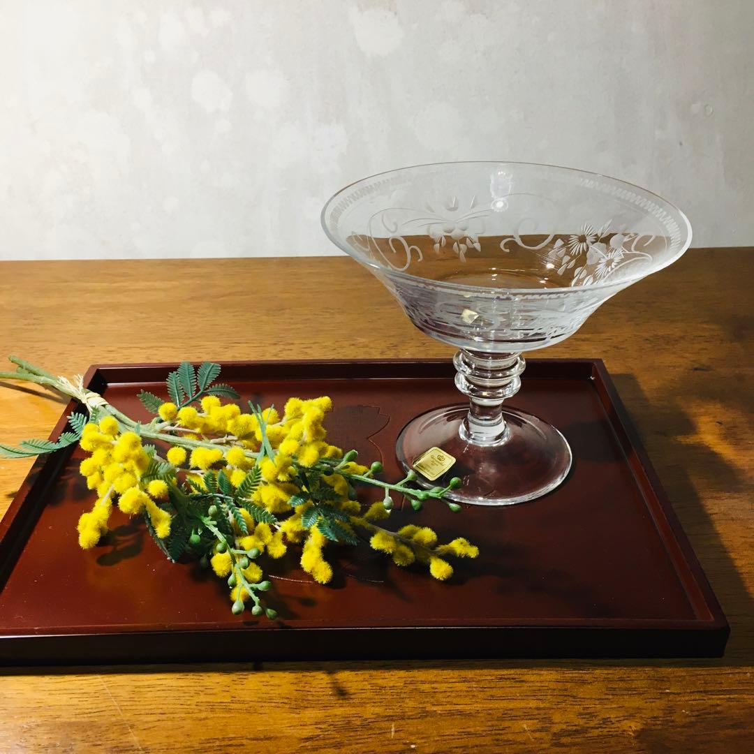 【稀少】ドイツ製　テレジアンタール　ラッヘル　グラヴィール　コンポート