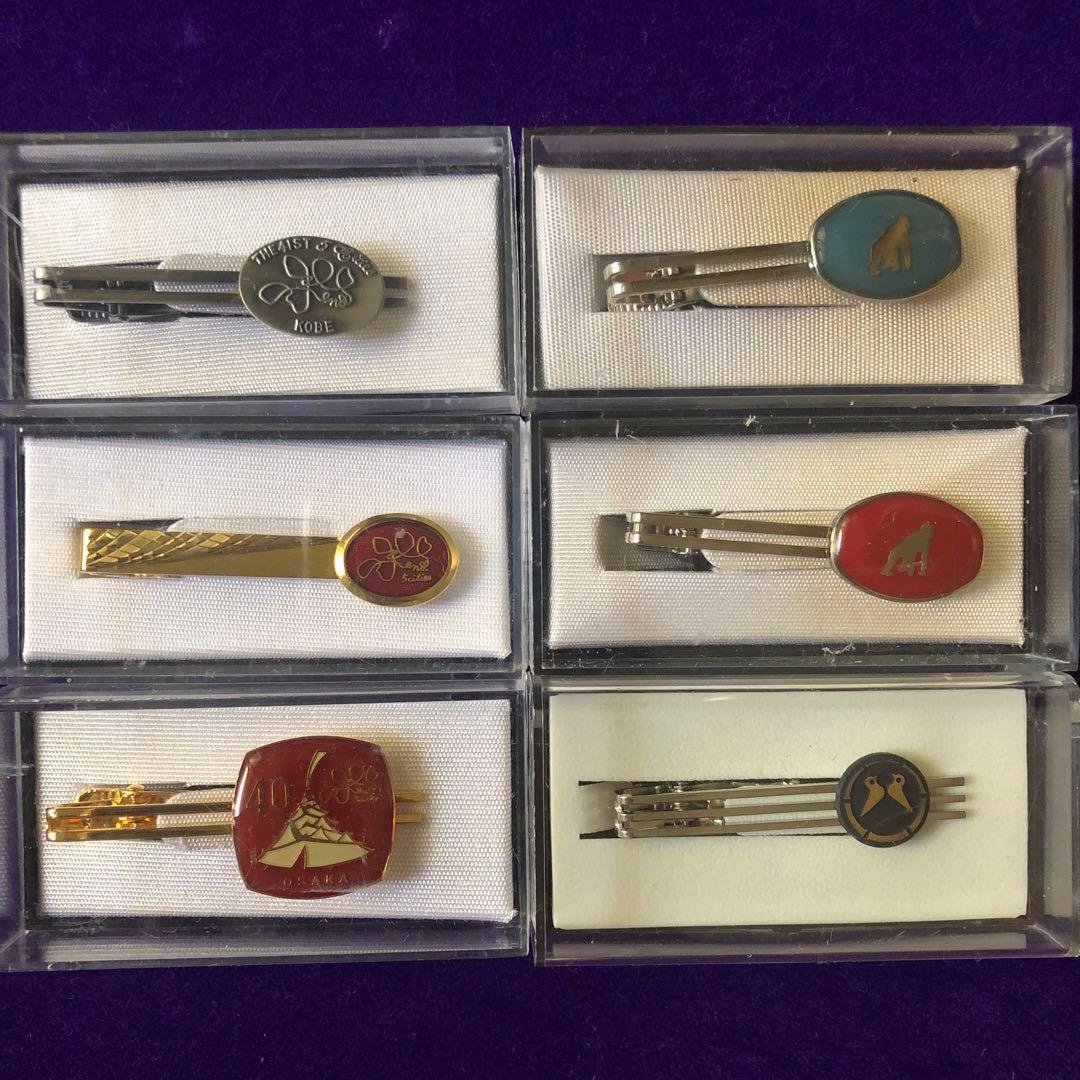 希少ネクタイピン多数　国体　鉄道　駅伝　カフスセット　ケース付き　おまとめセット