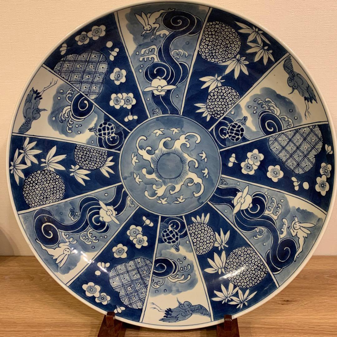 アンティーク　祥瑞紋 飾皿　1客