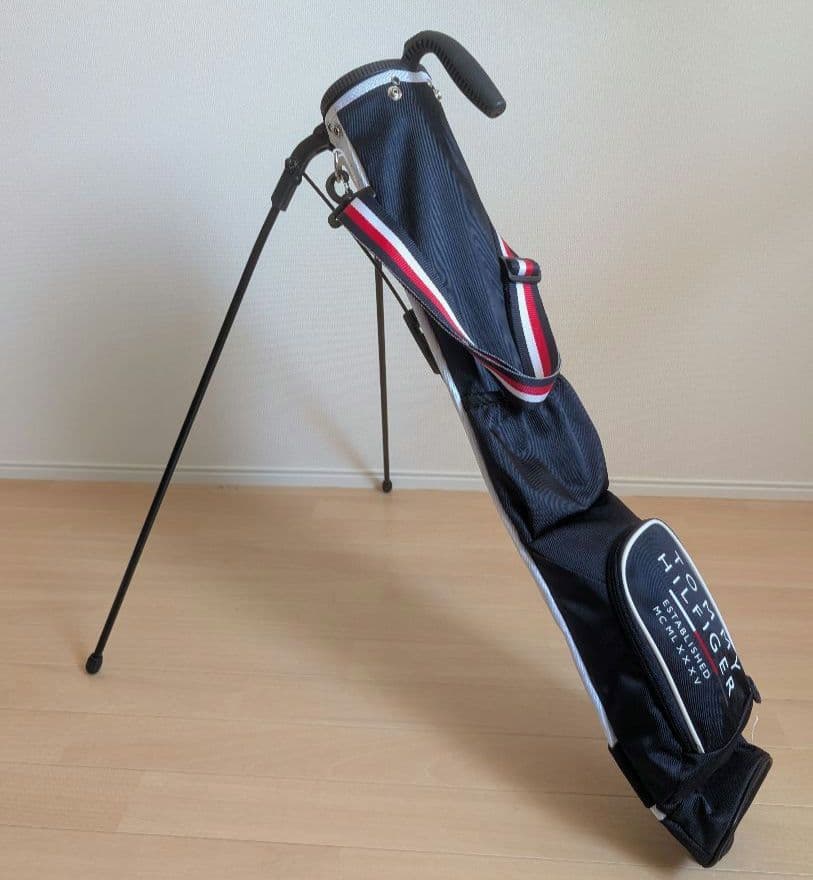 【美品】トミーヒルフィガーゴルフ　クラブスタンド　ゴルフバッグ　ネイビー