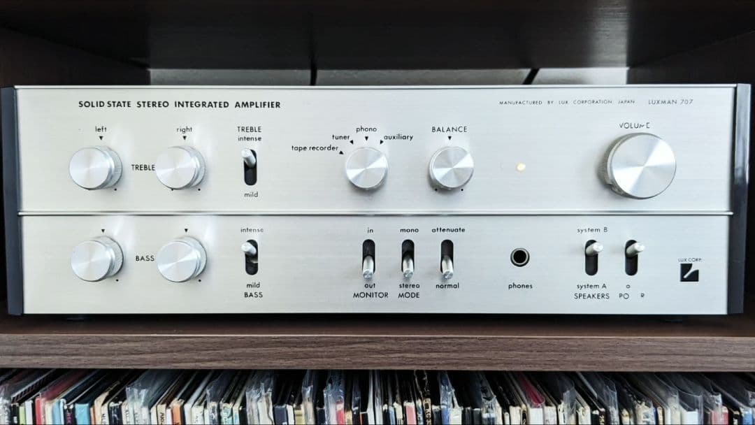Luxman SQ-707 プリメインアンプ整備済