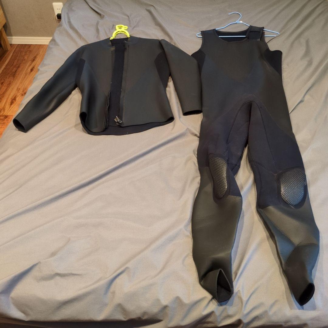 ショートジョンスーツ ブラック 長袖・長ズボン