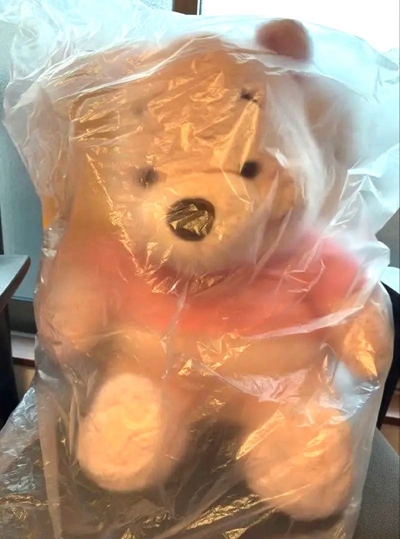 桜プーさん　ぬいぐるみ　特大　初代　スーパーBIG 希少　レア