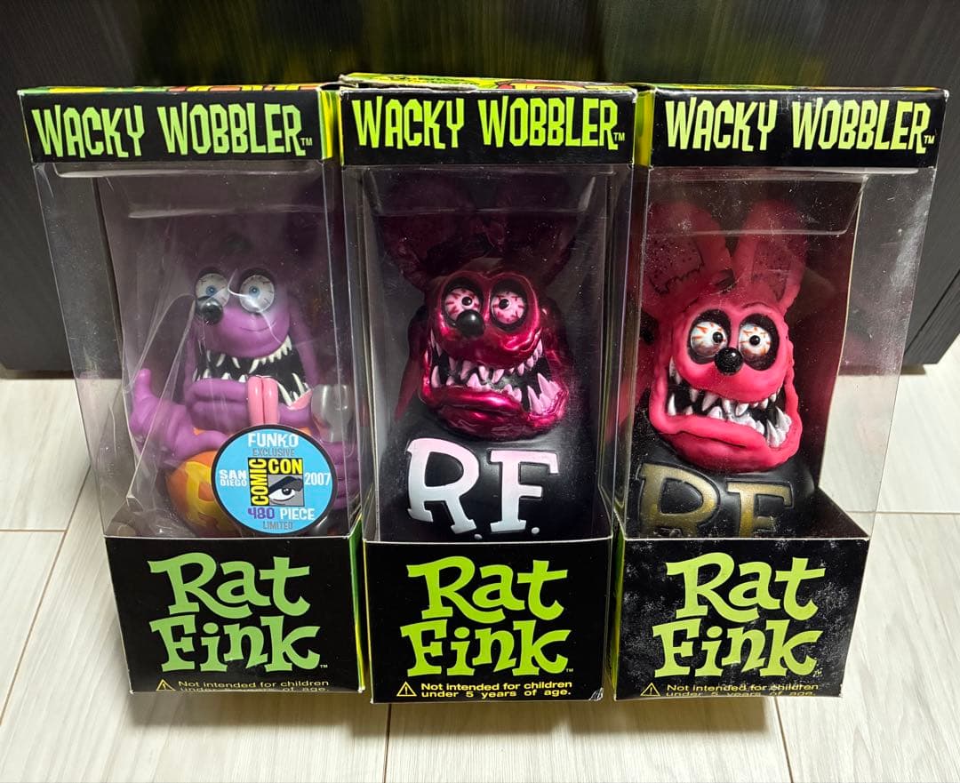 ★Rat Fink★フィギュア PINK系 【3体セット】