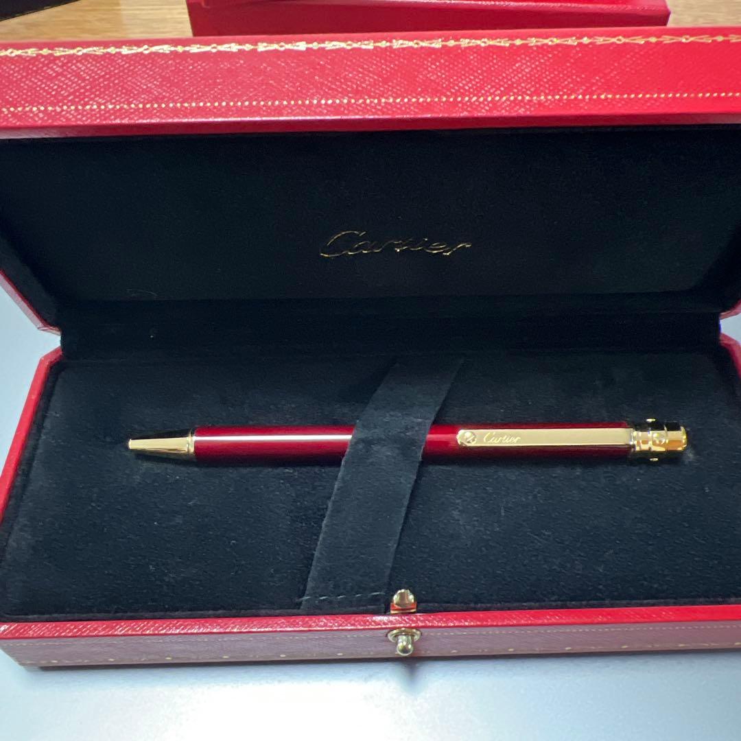 Cartier 赤 ボールペン 新品未使用