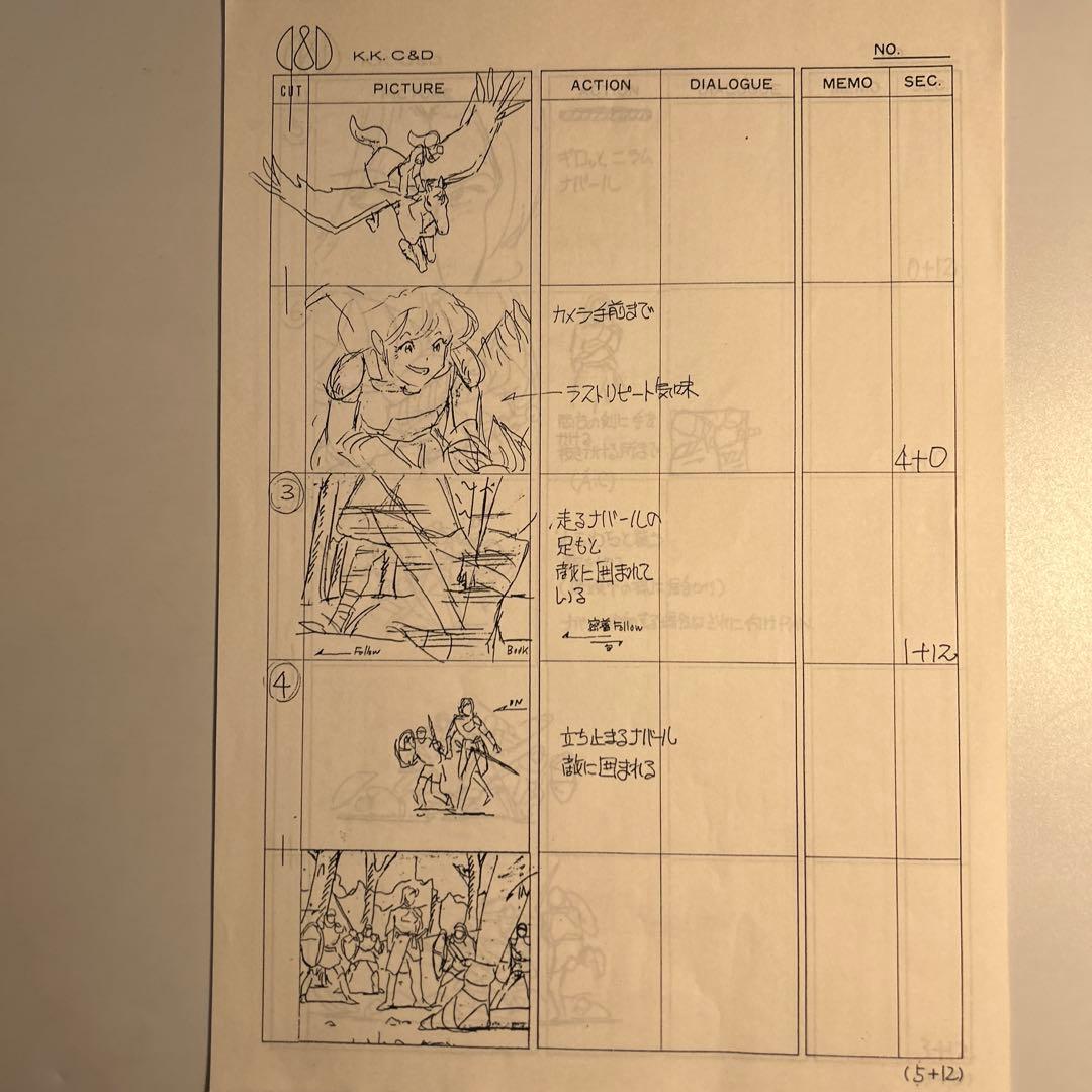 「ファイアーエムブレム」パイロット用絵コンテ