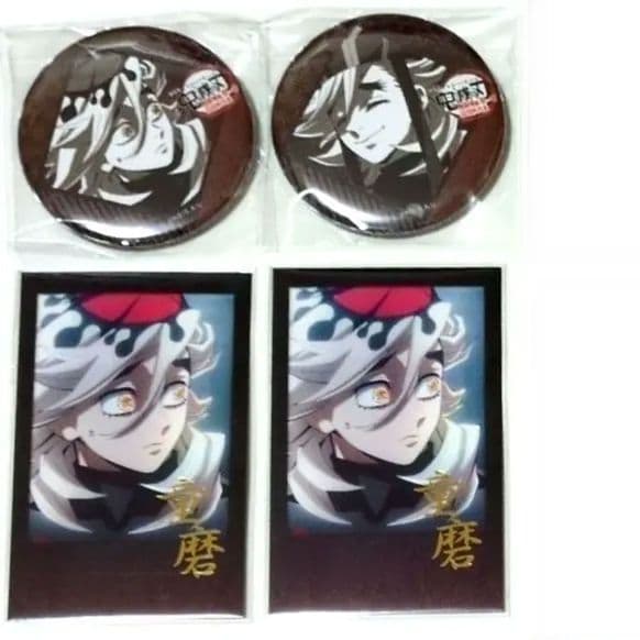 童磨 ufotable 鬼滅の刃 DINING 缶バッジ チェキ ポストカード