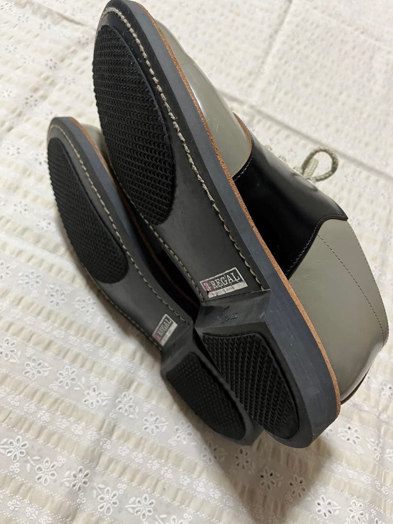 リーガル　サドルシューズ　グレー×黒　24cm