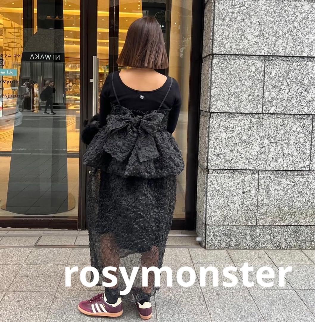rosymonster オーガンジートップス 黒