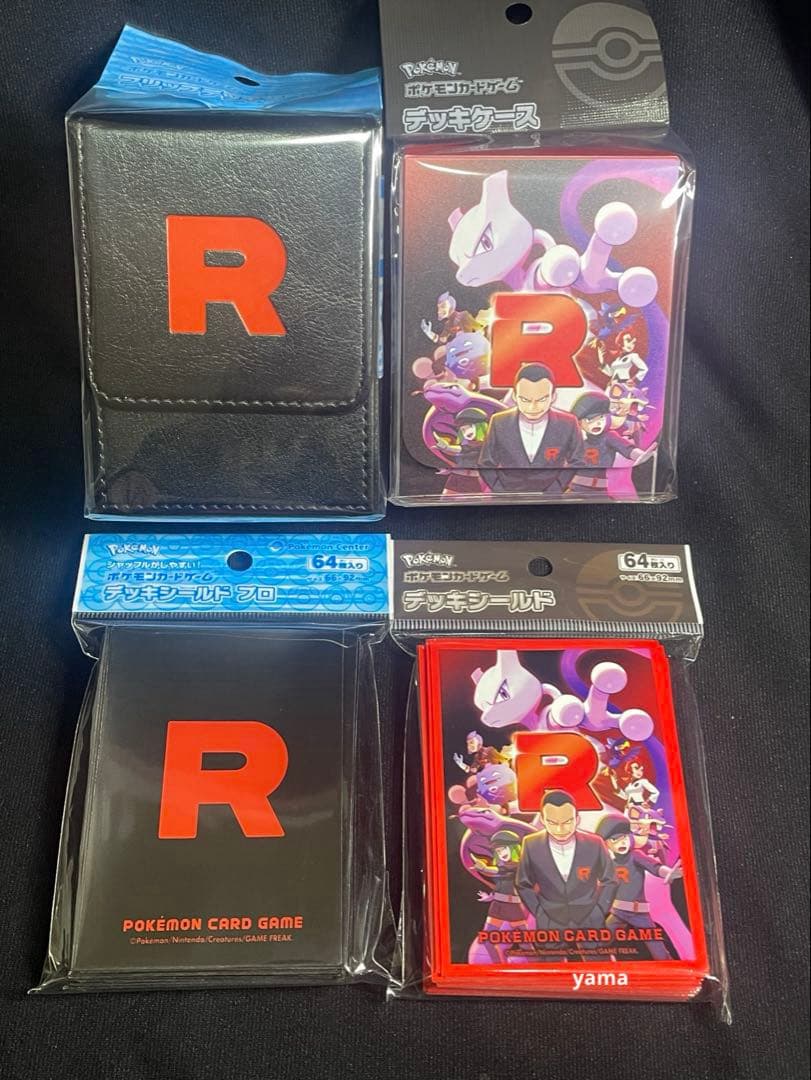 【ロケット団】ポケモンカード スリーブ デッキシールド デッキケース 4点セット