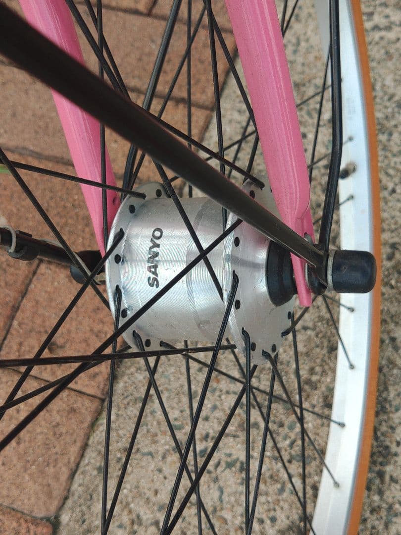 MINI　シティサイクル　ピンク　26インチ　6段ギア　可愛い自転車　持帰り専用