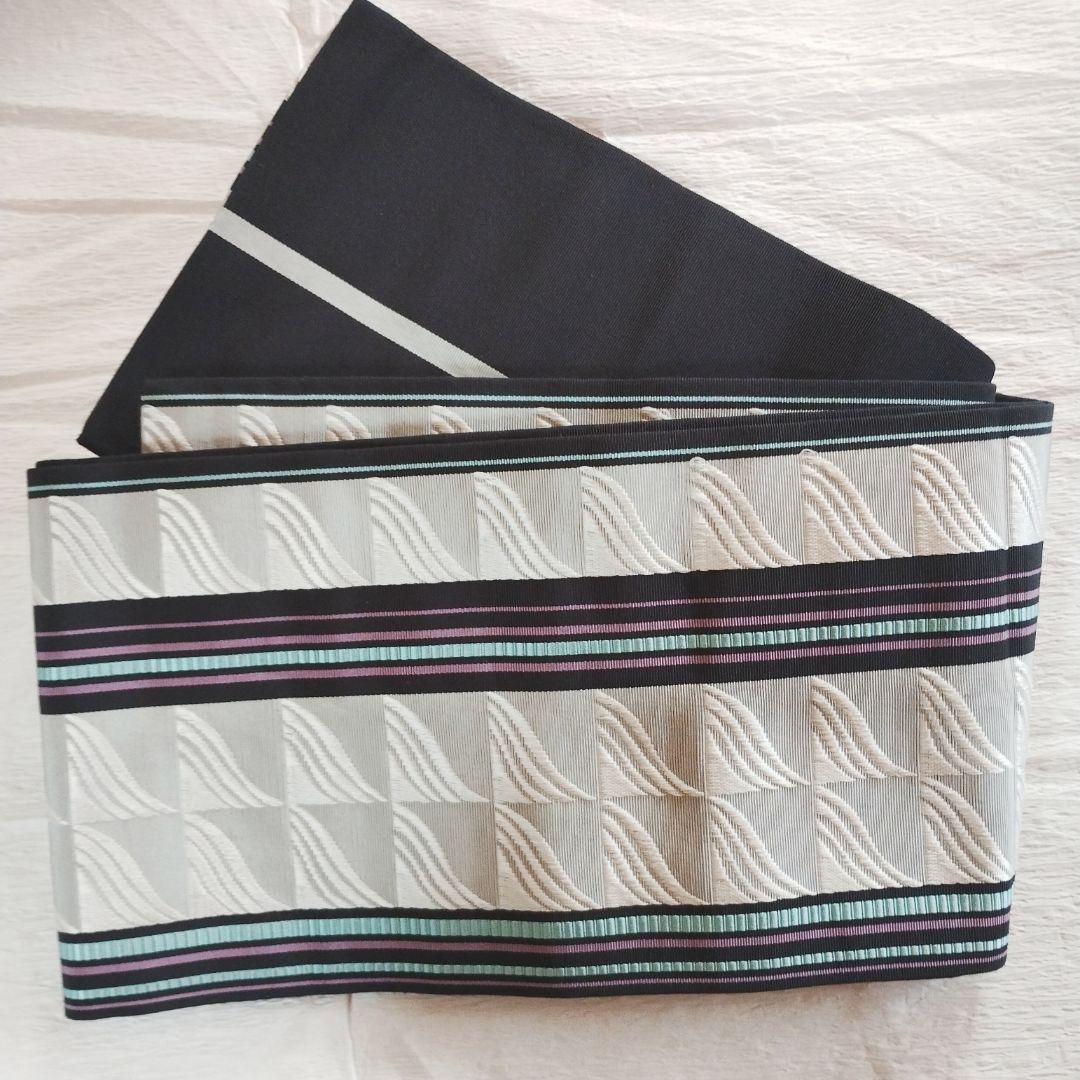 博多半巾帯★清粋★大倉織物誠之輔★1度着用