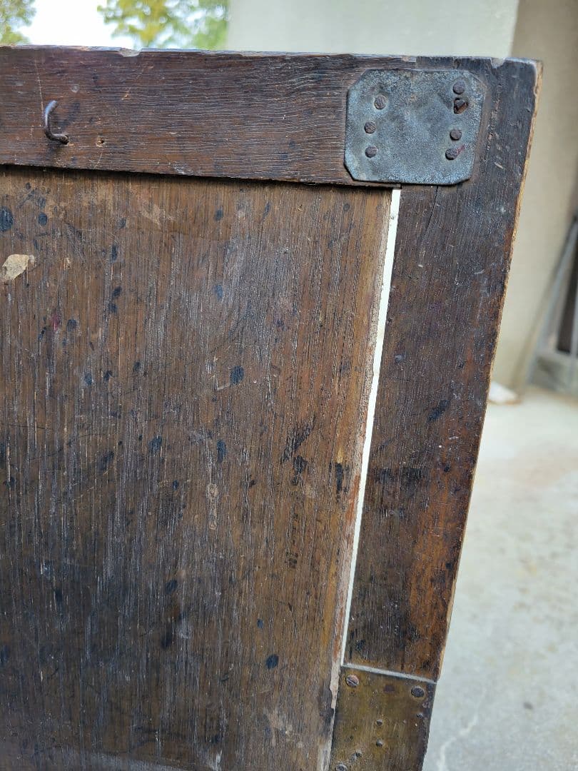 旧国鉄備品 / 木製 / 片袖机 / 引き出し付き 昭和レトロ