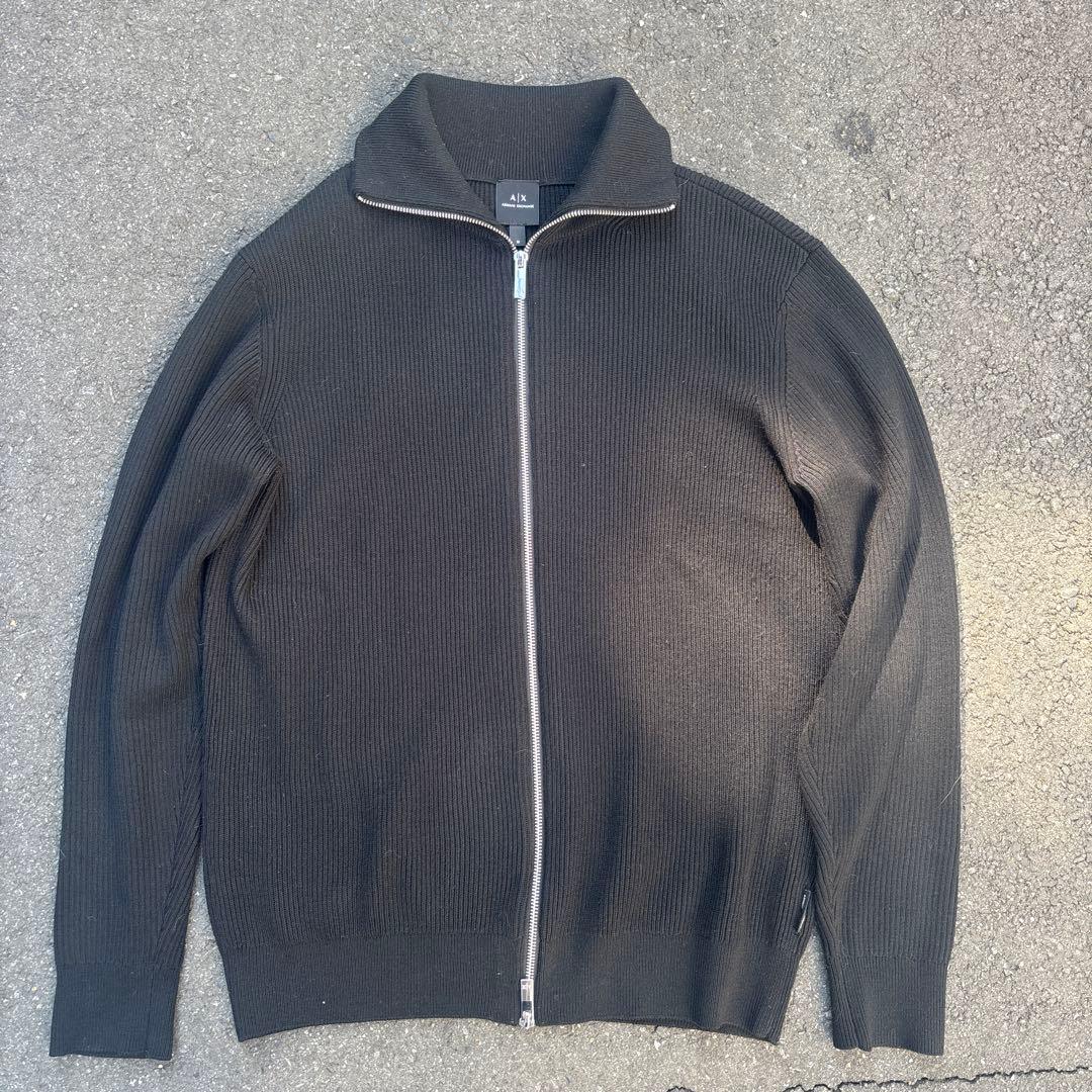 ARMANI EXCHANGE ダブルジップ ドライバーズニット