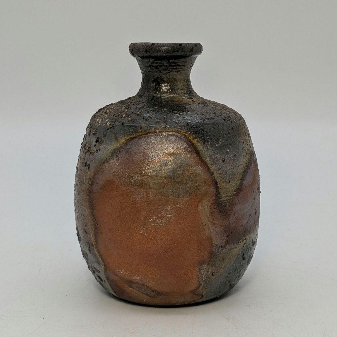 小野田瑞穂 備前焼 窯変徳利C とっくり 酒器 食器 フラワーベース 一輪挿し