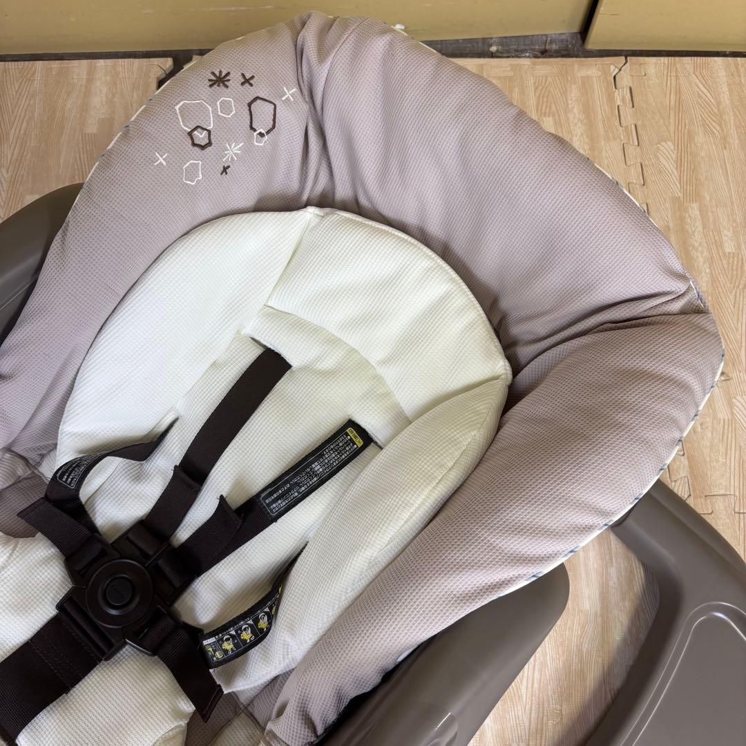 極上クリーニング済　☆綺麗☆　コンビ　ハイローベッド＆チェア　ネムリラ　グレー