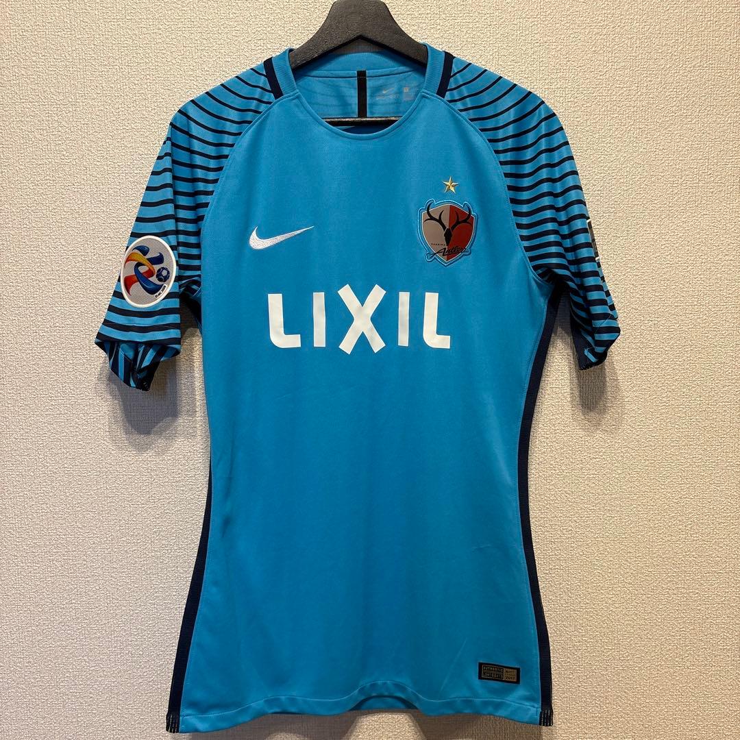 鹿島アントラーズ　2017 オーセンティックユニフォーム　水色　L