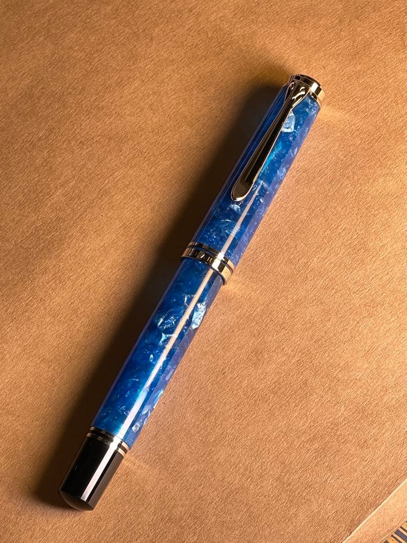 最終値下げ　Pelikanペリカン万年筆M805 ヴァイブラントブルーケース付き