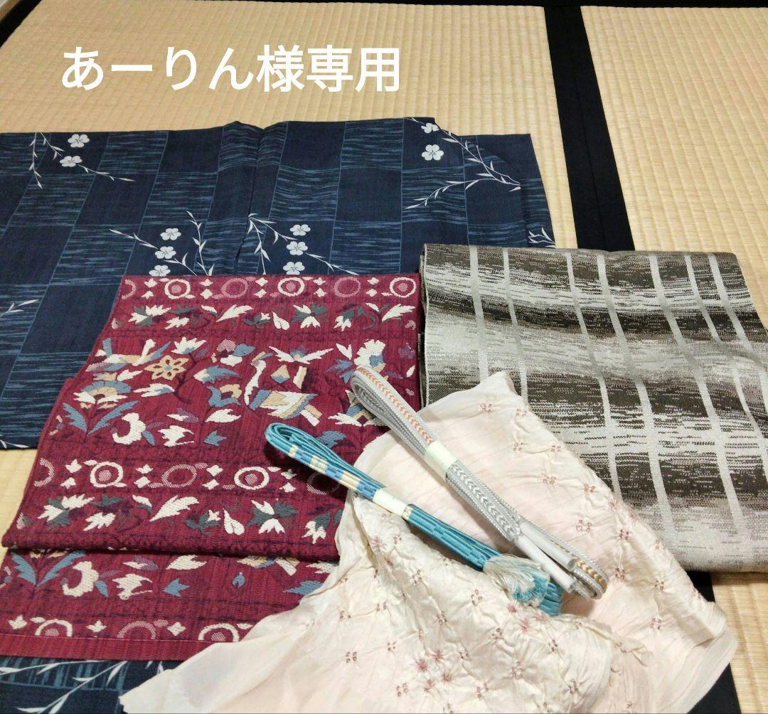 あーりん様　単衣に合う名古屋帯2種、帯揚げ、帯締め