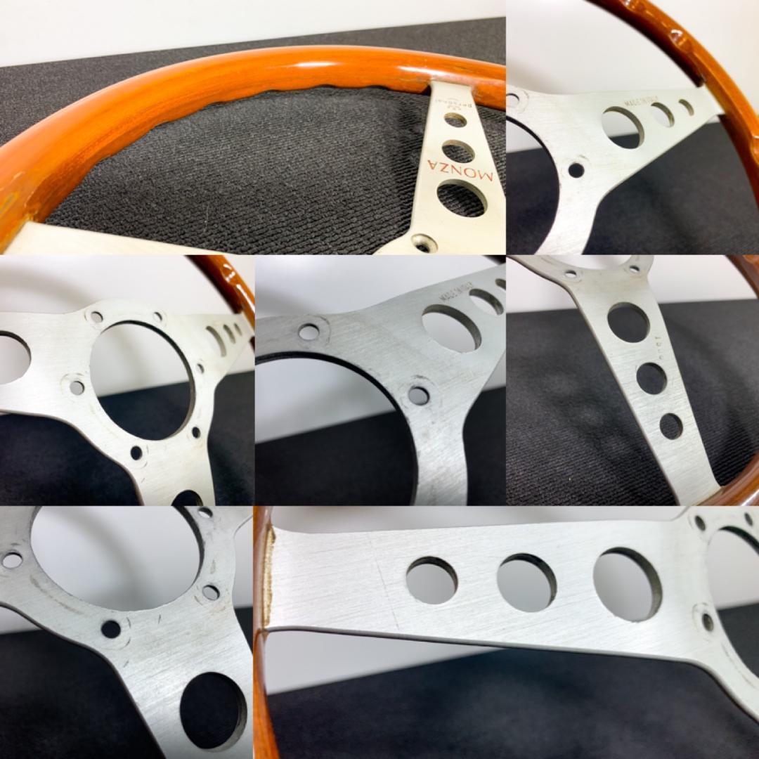 【送料無料・即日発送】パーソナル モンツァ ウッドステアリング 35パイ ネジ付