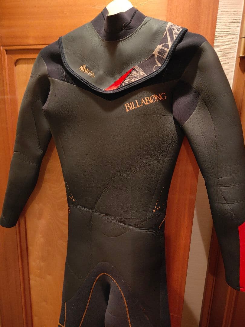 【美品】BILLABONG　正規品　高級ウエットスーツ　セミドライ　ノンジップ