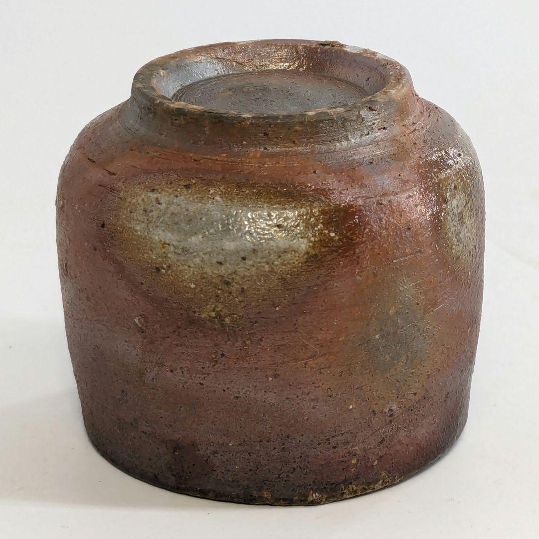 岡山県重要無形文化財 山本雄一 備前焼 酒呑 共箱共布栞 酒器 ぐい呑 虹彩