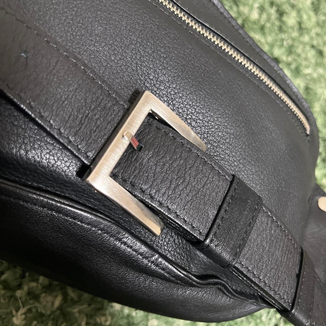 M.U.L. キャンディバッグ　レザー　ブラック　ソフトダメージオイルレザー