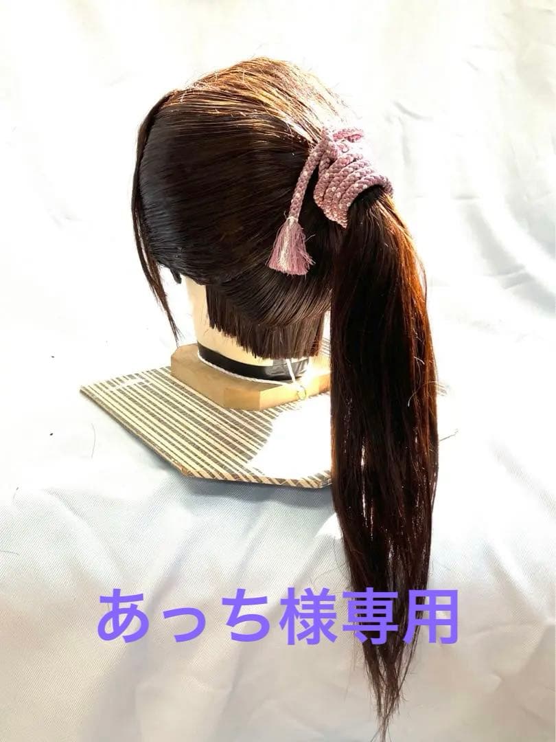 辰巳6号サイズ、一つ縛り、中古舞踊かつら、大衆演劇かつら、日本髪かつら、ケース付