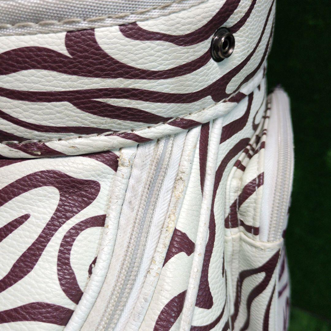 ゼブラ柄 ゴルフキャディバッグ OAKLEY