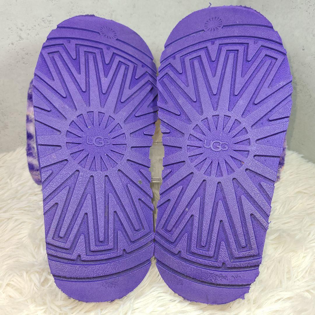 【アグ】Disco Marble Slide ヴァイオレットナイト　厚底サンダル