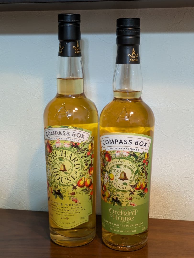 COMPASS BOX Orchard House 新旧ラベル2本セット