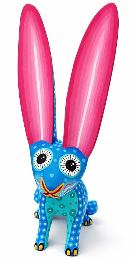 【一点物】オアハカの物語を宿す 双子アレブリヘ 兎1匹｜Luis Garcias