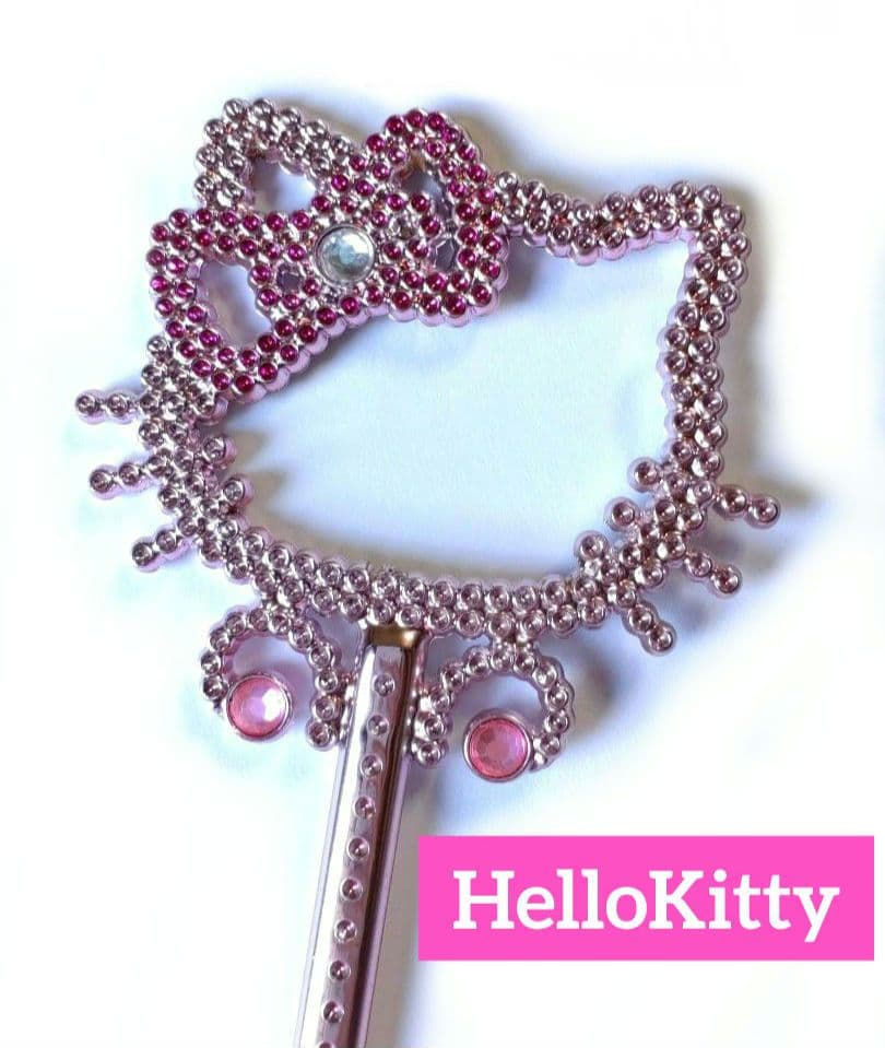 ハローキティ 杖 ステッキ キラキラ ラインストーン ピンク 平成レトロ