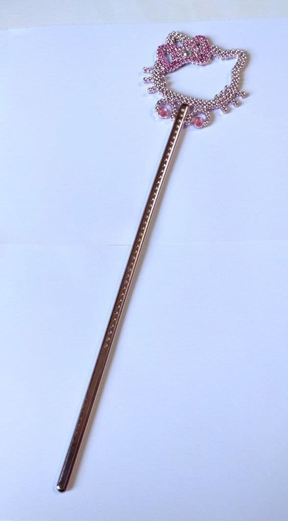 ハローキティ 杖 ステッキ キラキラ ラインストーン ピンク 平成レトロ