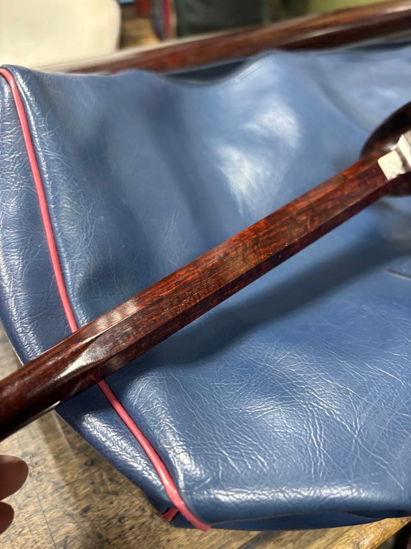 1.5寸短 金細二本溝子持ち綾杉胴 民謡三味線