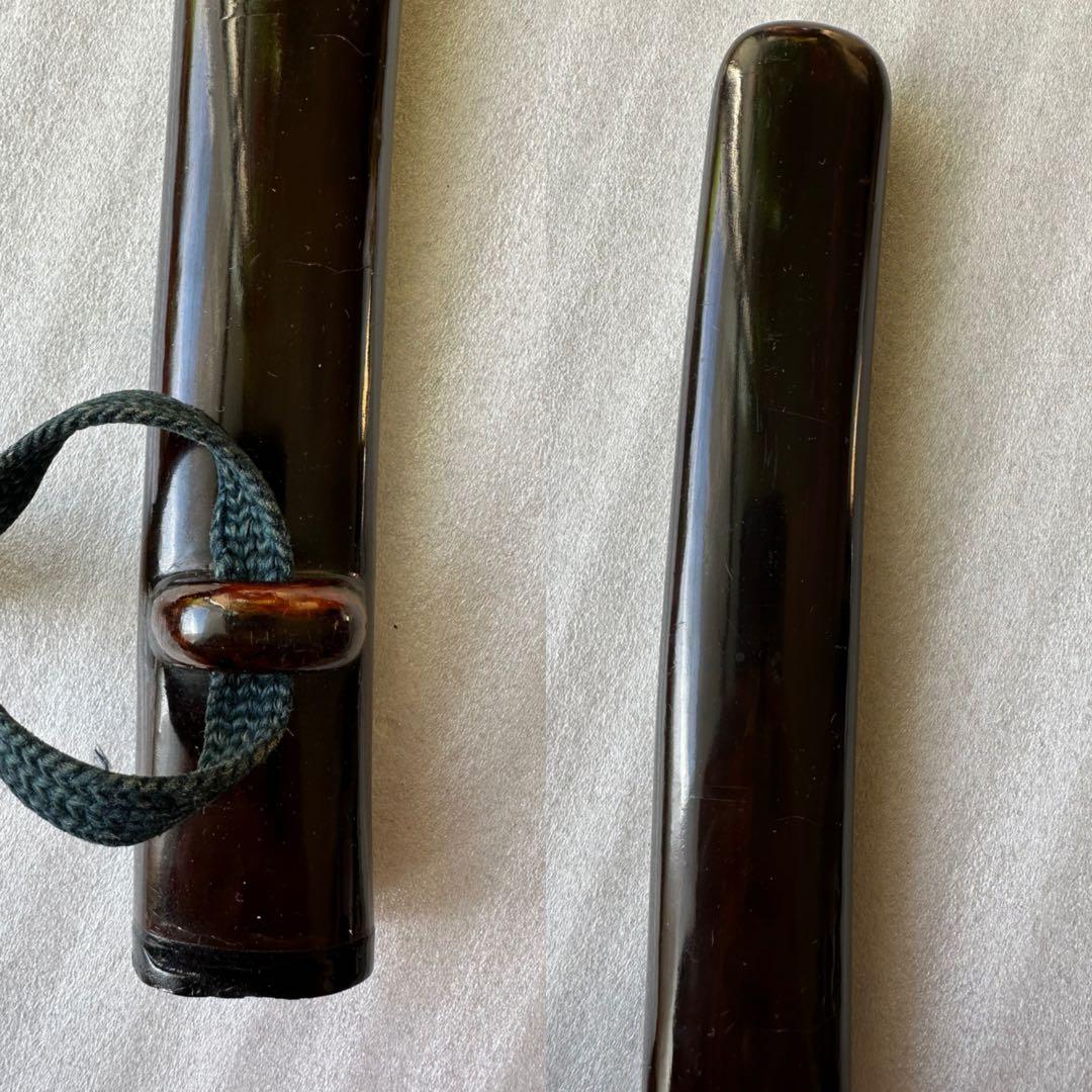 刀装具　残欠刃引合法カット品 鉄製刃 時代 武具　 古美術　現状品