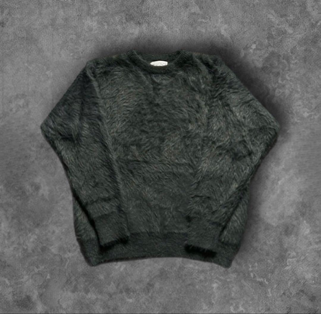 トップス RADIANT mohair knit charcoal